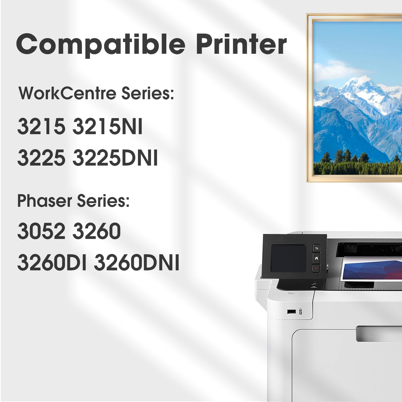 101R00474 3215 - Unità tamburo di ricambio per stampante XEROX WorkCentre 3215 3215NI 3225 3225DNI Phaser 3260 3260DI 3260DNI 3052 (tamburo, confezione da 1)