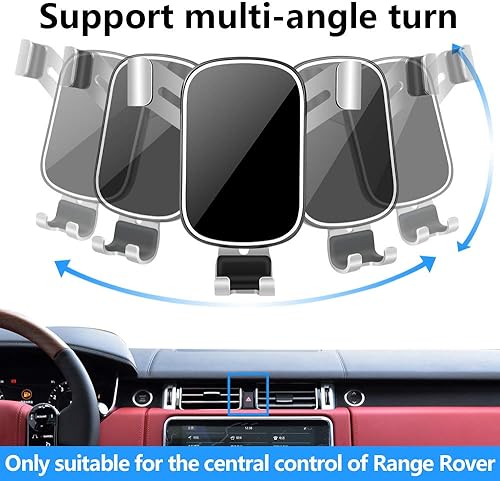Miniatura 5 de Soporte de teléfono de coche para Land Rover Range Rover 2017 2018 2019 2020 2021 2022 SUV Accesorios interiores de automóviles Soporte de teléfono