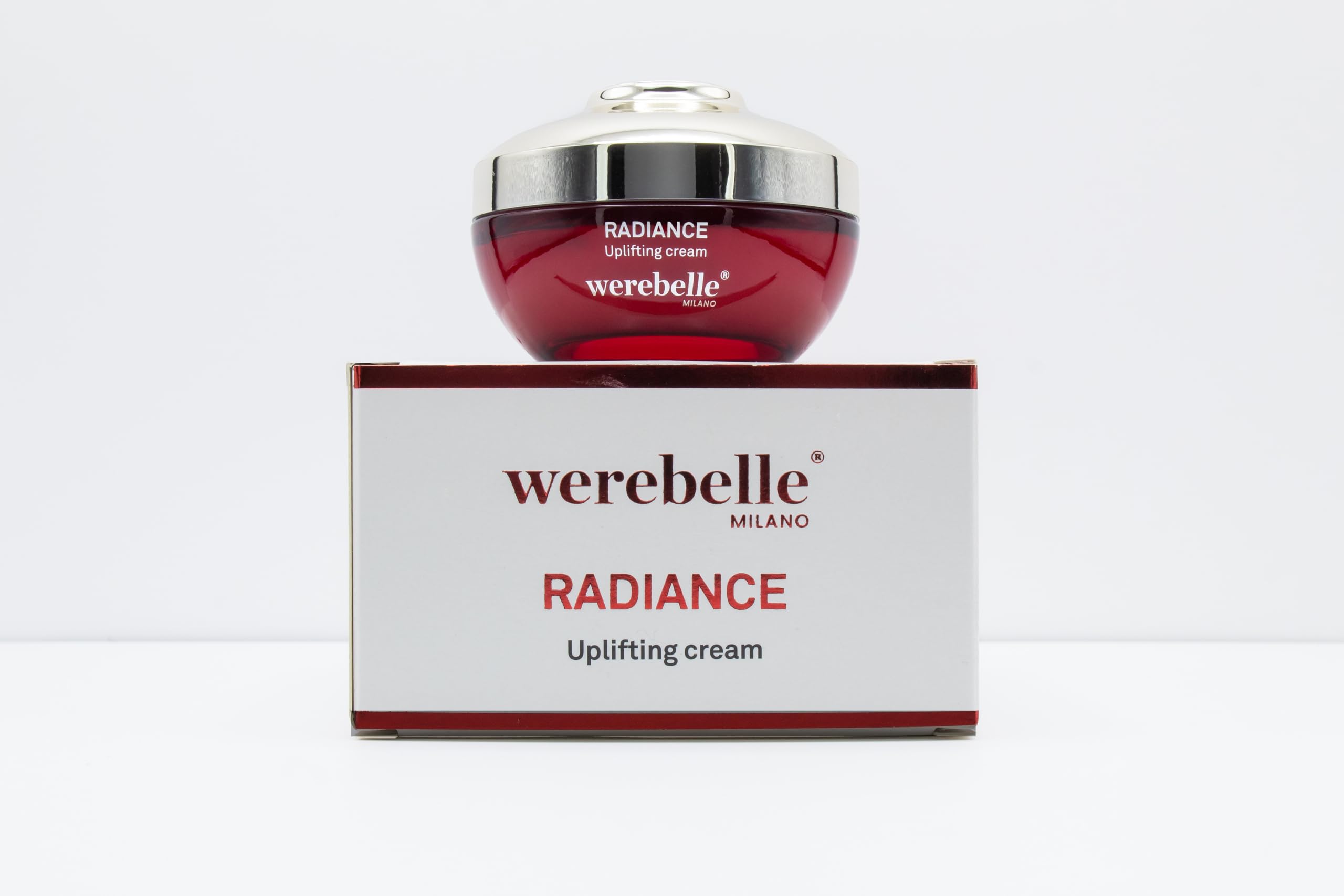 Werebelle Radiance – Crema Viso Antirughe Lifting con Acido Ialuronico, Rhodiola Rosea e Alga Jania Rubens – Effetto Rivitalizzante e Illuminante – 50 ml