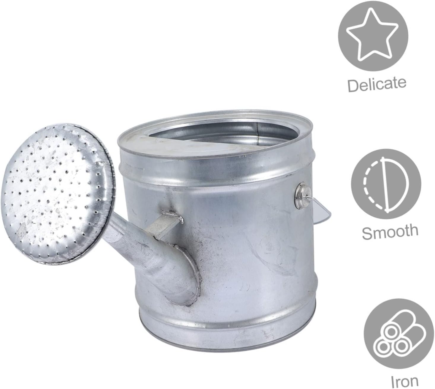 Watering can,Metal Waterbottle Watering Can Indoor Metal Watering Can Tool Kettle Sprinklers Indoor Watering Can Watering Tool Spray Watering Pot Outdoor Sprinkler Silver Iron