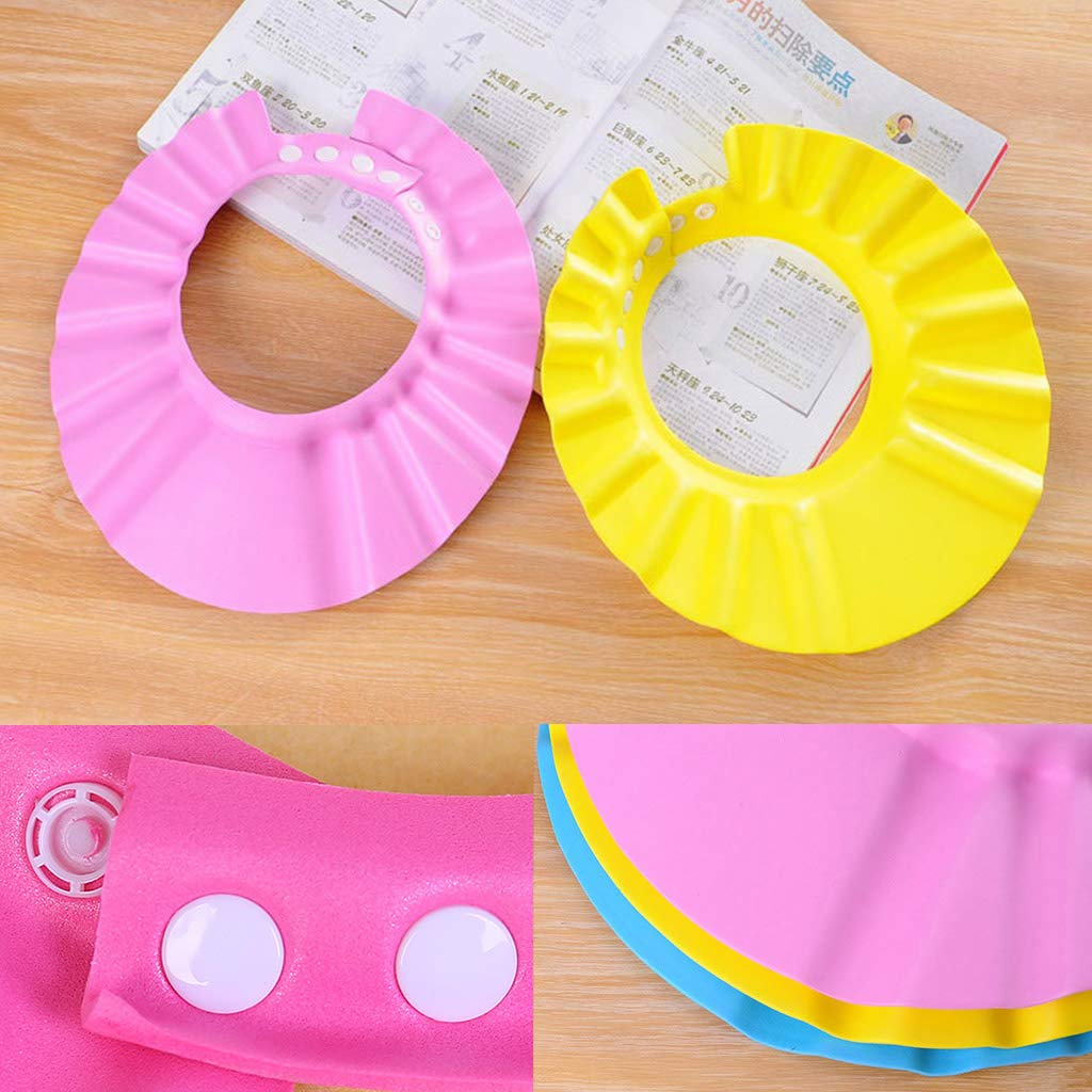 Baby Shampoo Shower Cap Bath For Head Protector Hat Wash Hair Shield Bathing For Protection Hat For Infant Bathroo Shower Cap Black