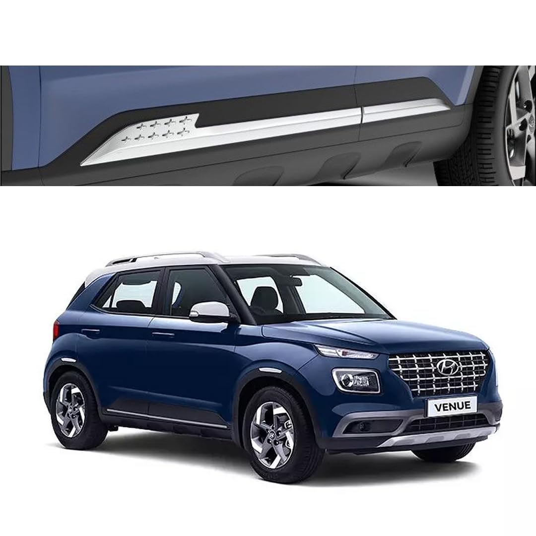 DriveStylish Car Door Body Side Beading/Molding/Cladding for Hyundai Venue 2022 Set of 04