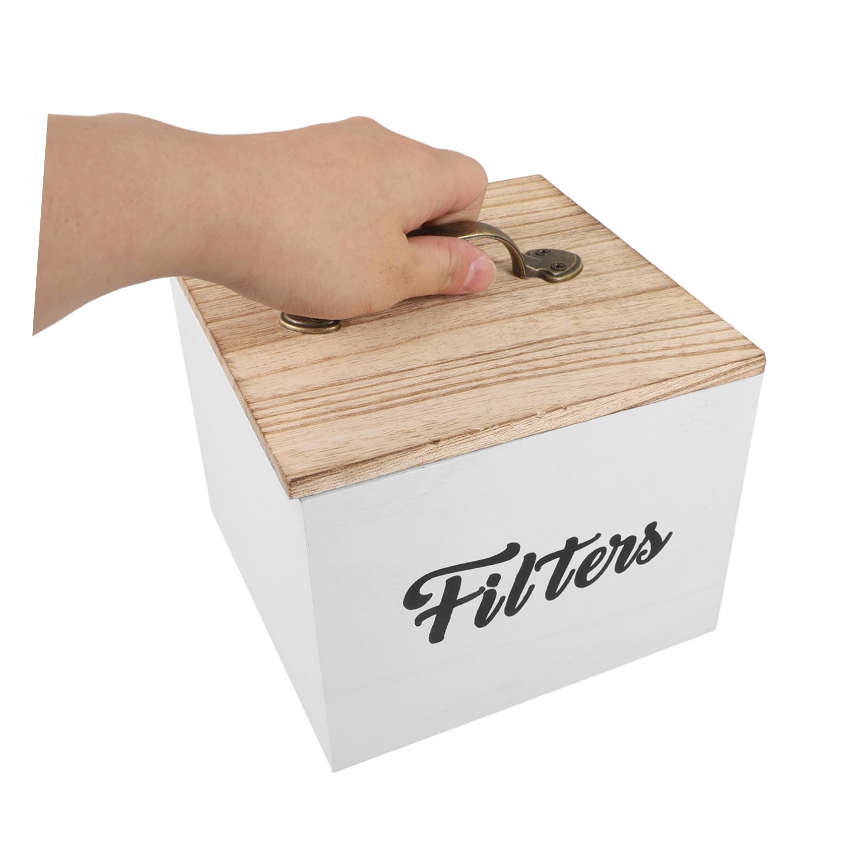 LABRIMP Caja de Madera con Tapa para Almacenamiento Organizado de Infusiones y Pequeños Objetos Caja Apilable para Cocina Hogar y Oficina Diseño Elegante y Portátil