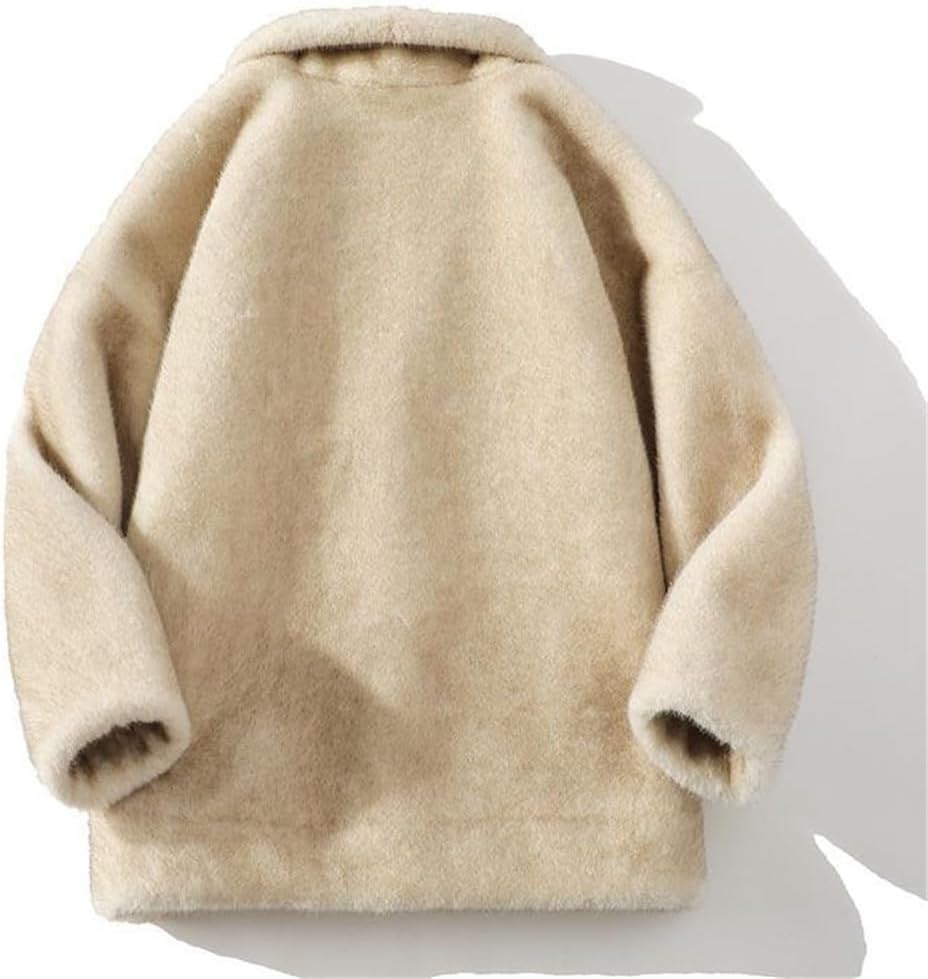Men's Loose Imitation on Both Sides with A Jacket and A Thick Jacket(4X-Large)