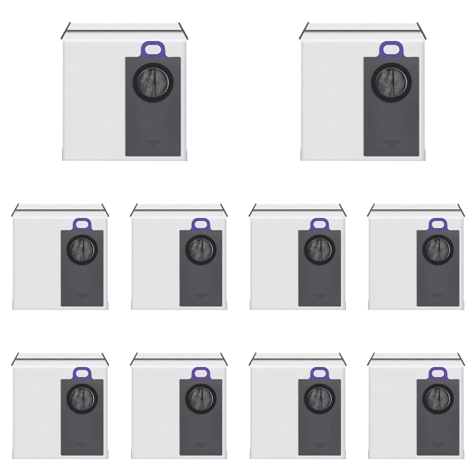 Dust Bags Replacement for Narwal Flow 2 Robot Vacuum, 10 Pack