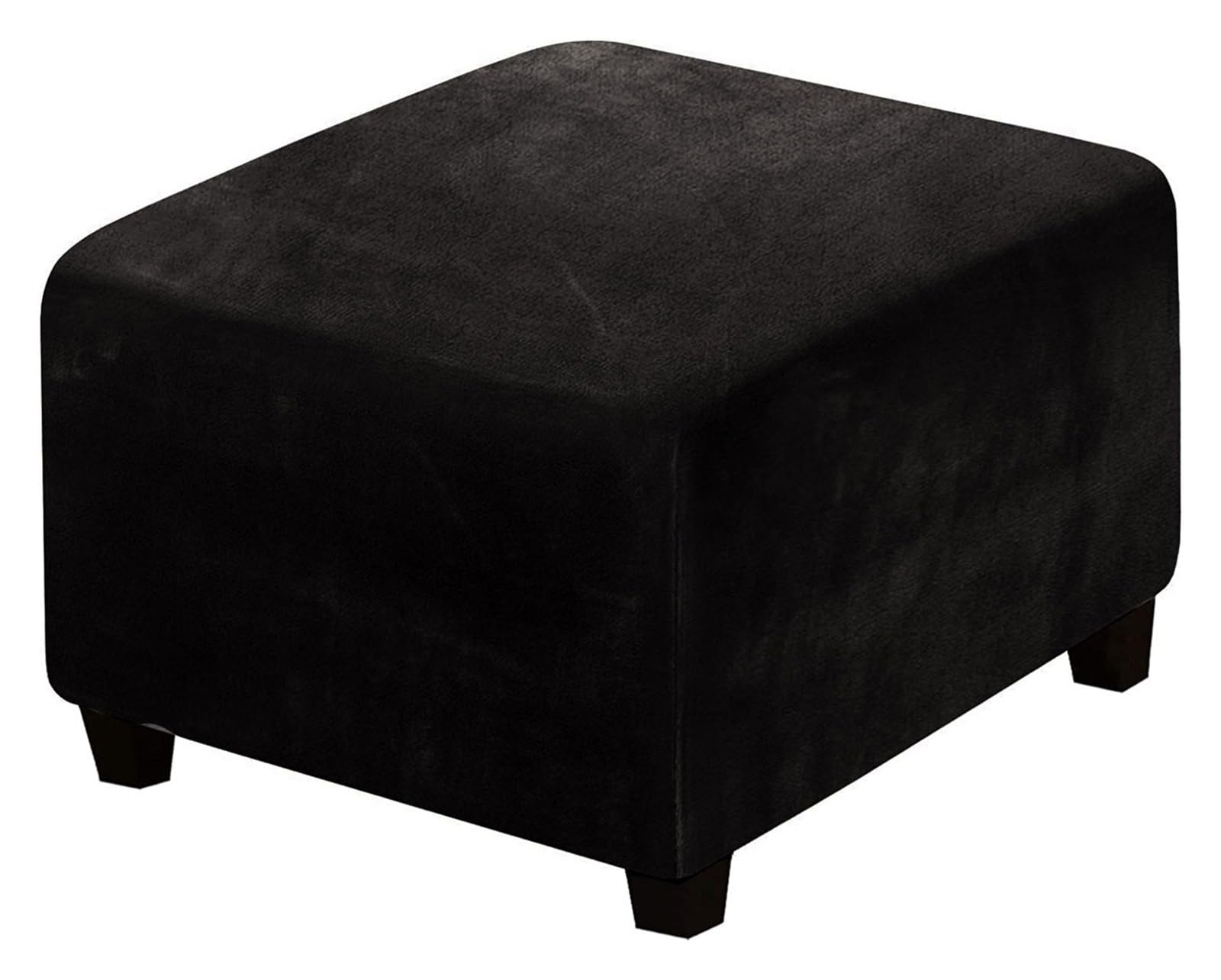 Copri Pouf Elasticizzato In Velluto - Fodera Protettiva Per Ottomani E Poggiapiedi | Misure Personalizzate - Foto 11