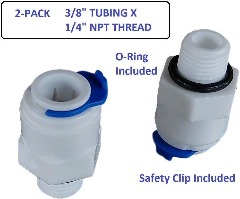 Inline Granulated Activated Carbon Filter 10" with 3/8" Adapters