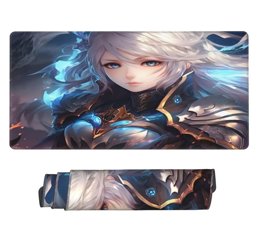 Tappetino Mouse Anime, Mouse Pad XXL 1200 x 600 x 3 mm, Principessa Tappetino Gaming Grande Sottomano Scrivania, Impermeabile Mousepad Lavabile con Base in Gomma Antiscivolo per Computer-MP1533