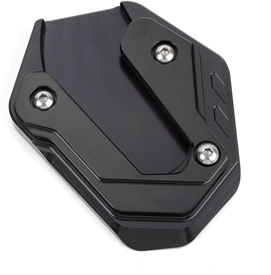 For Yamaha YZF-R7 For YZF-R9 For YZF-R125 Motorcycle Accessories Kickstand Enlarge Side Stand Extension Support Pad(Black)