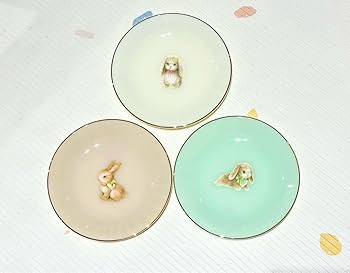 Amazon.co.jp: フランシュリッペ うさぎ お皿 プレート 食器 3枚