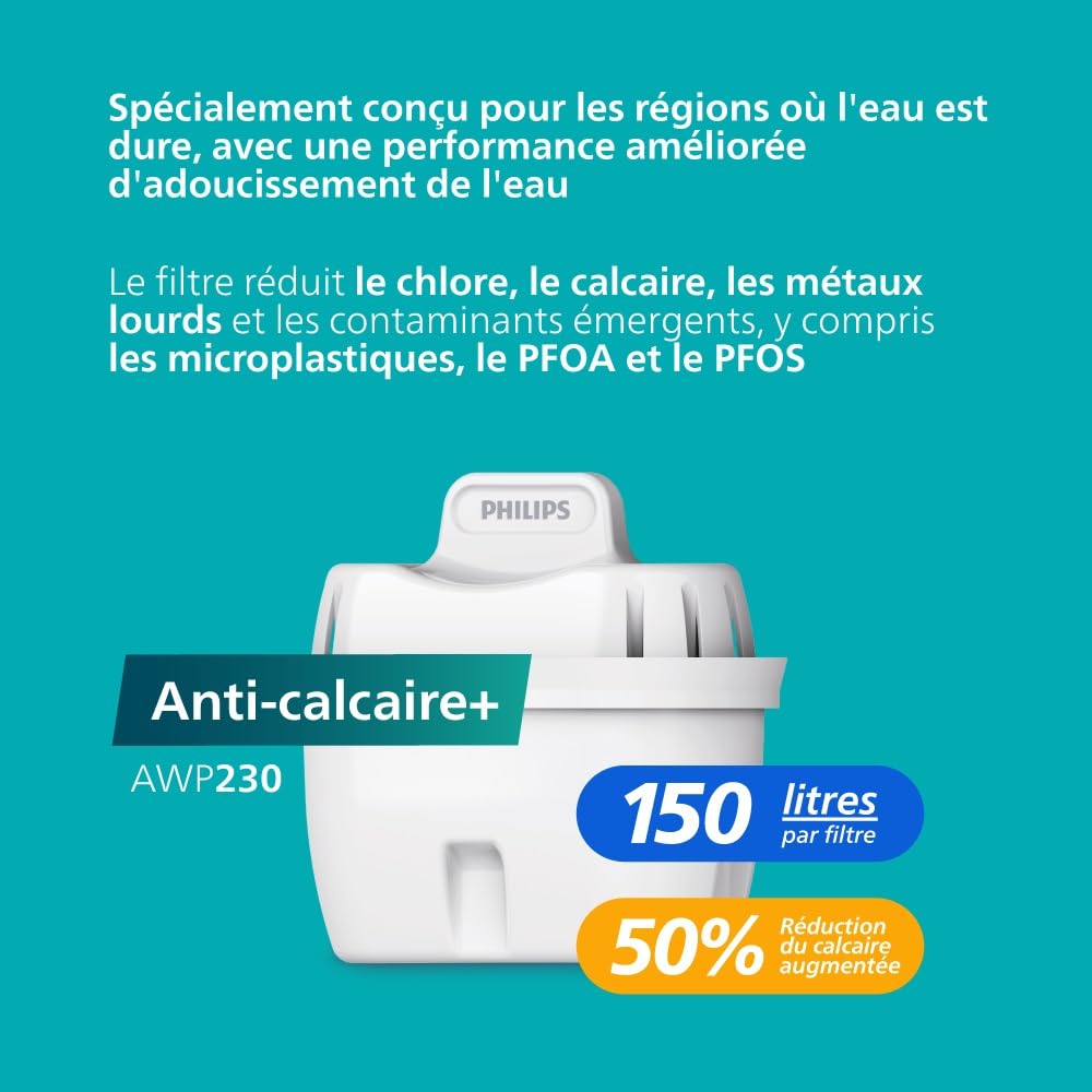 Philips 3500 Series Distributeur d’Eau Chaude et Froide avec Filtration Taste+, Eau Filtrée Chaude et Froide en Quelques Secondes, Protection Antibactérienne UV-C, Aucune Installation Nécessaire