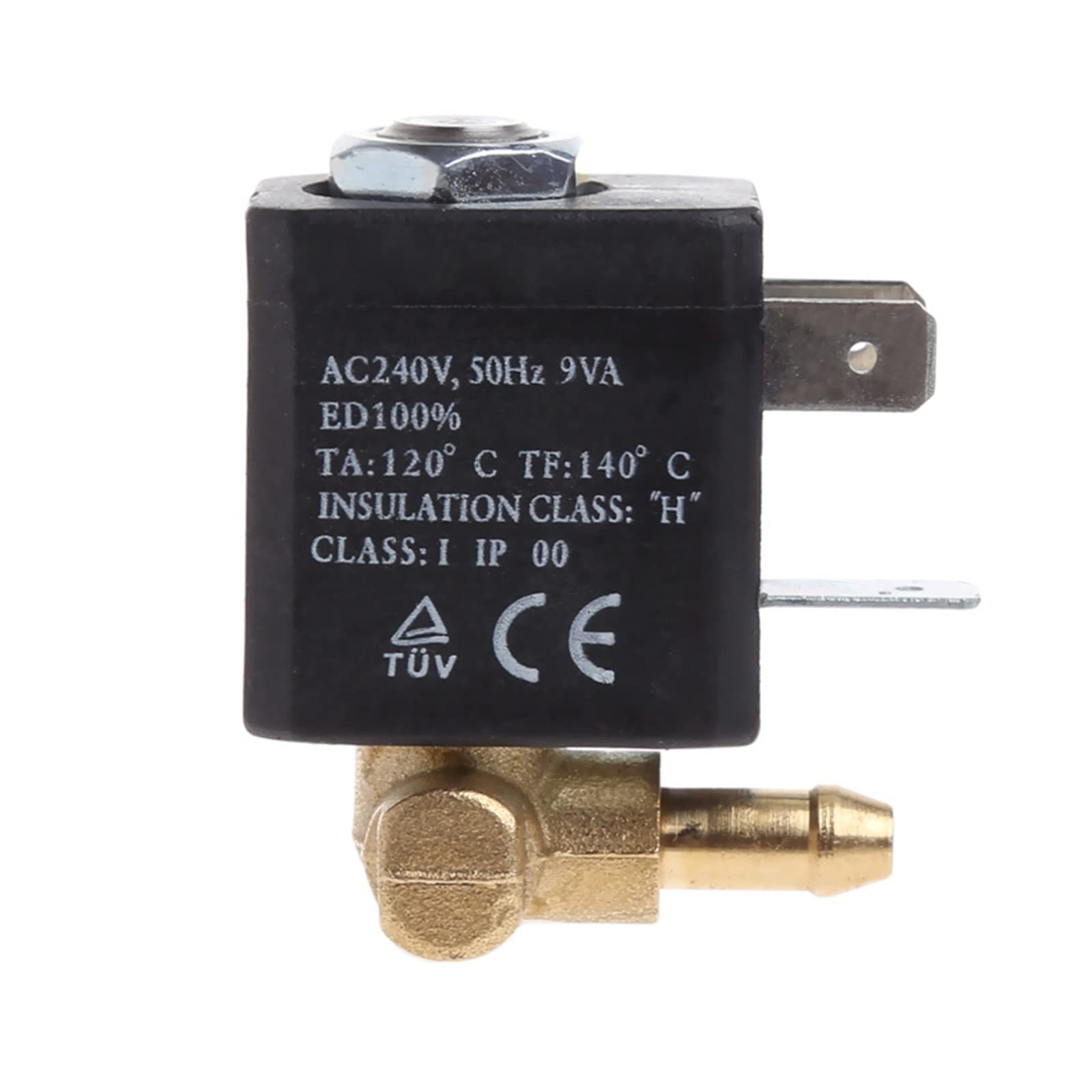 Hält hohen Drücken und extremen Temperaturen Stand. Kanüle N/C AC 230 V G1/8 Zoll Messing-Dampfluftgenerator Wassermagnetventil Kaffee