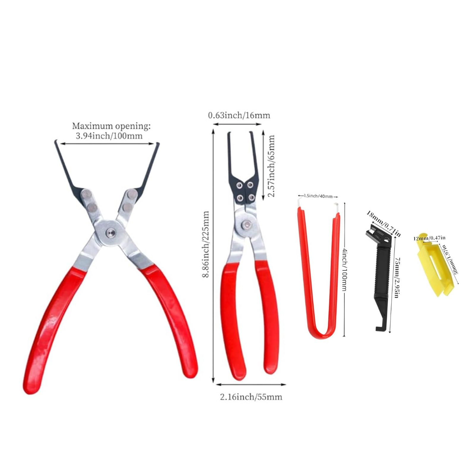 Relay Puller Pliers, Puller Pliers Multi Purpose Automotive Puller for Removing Relays on Vehicles, Car Electrical Remover Tool