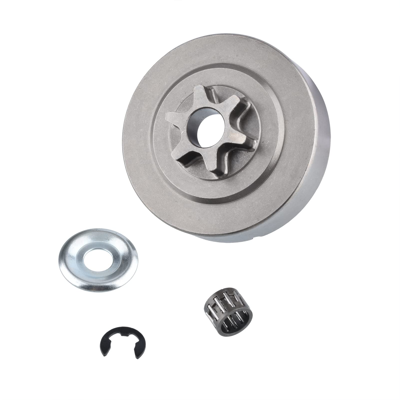 Amazon.com: 3/8 6T Clutch Drum Sprocket Washer E-Clip Kit for