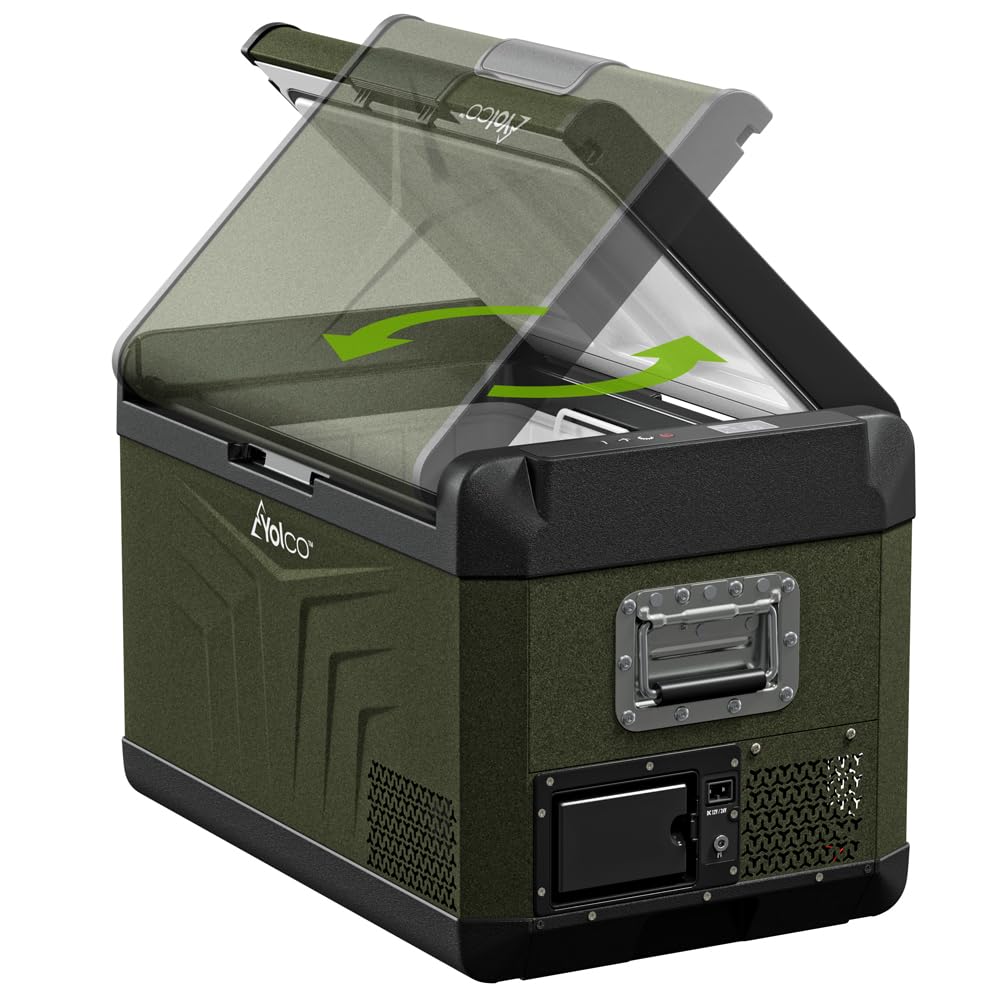 Yolco GCX47 Kompressorkühlbox 37L - Mobiler Kühlschrank Mit Yopower SC4B Batterie