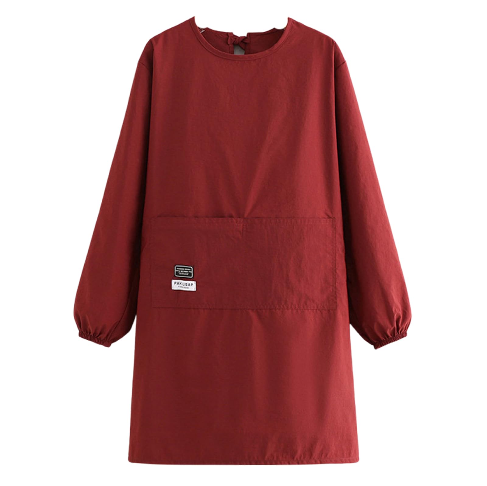 Tablier, Tabliers de Cuisine, Tablier Chef Souple avec 2 Poches for Hommes et Femmes, Taille Confortable(Red)