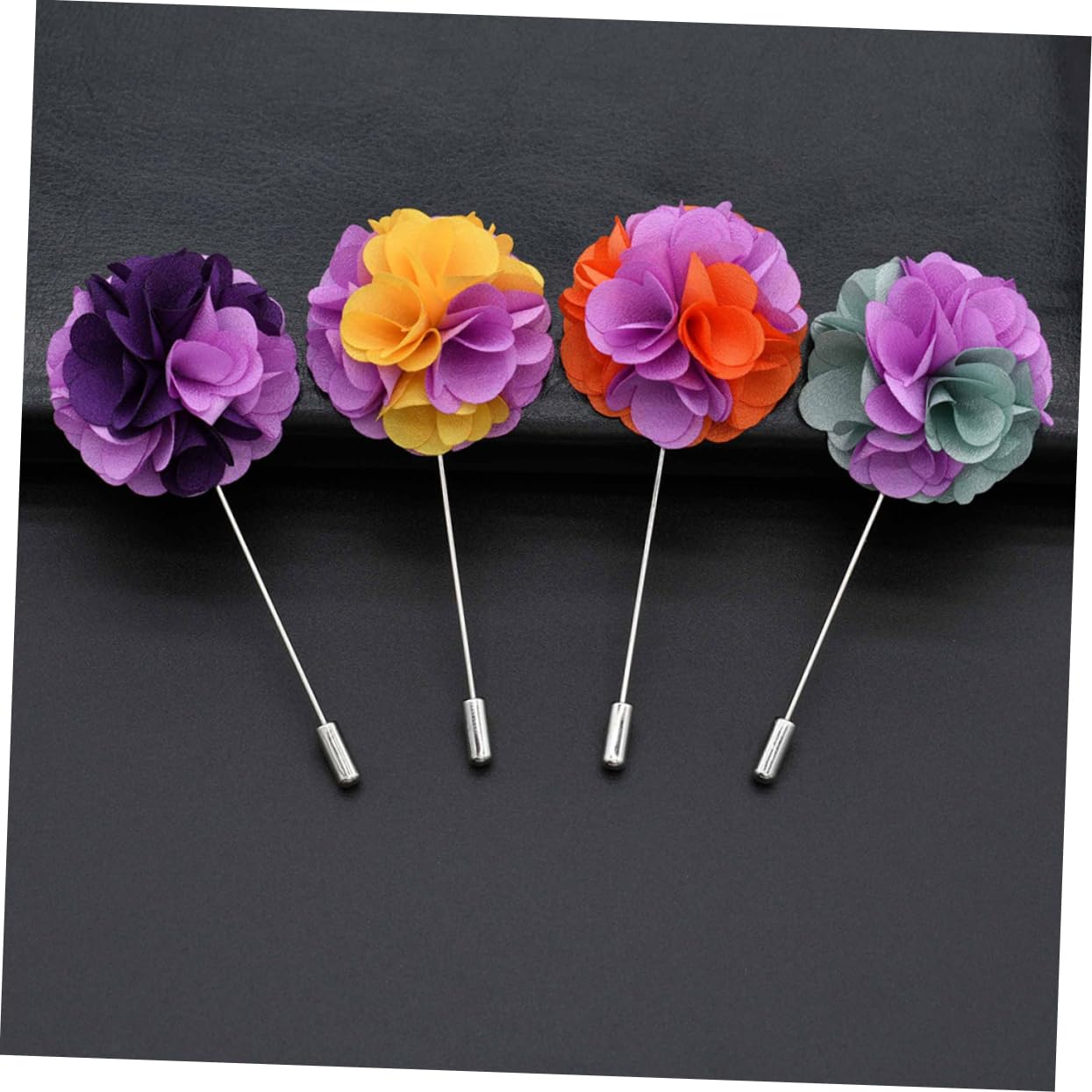 FRCOLOR Ramillete De Vestido Traje Boutonniere Para Los Hombres Flor En El Ojal Hombres Broche De Solapa Collar Solapa Para Hombres Pasador De Creativo Gasa
