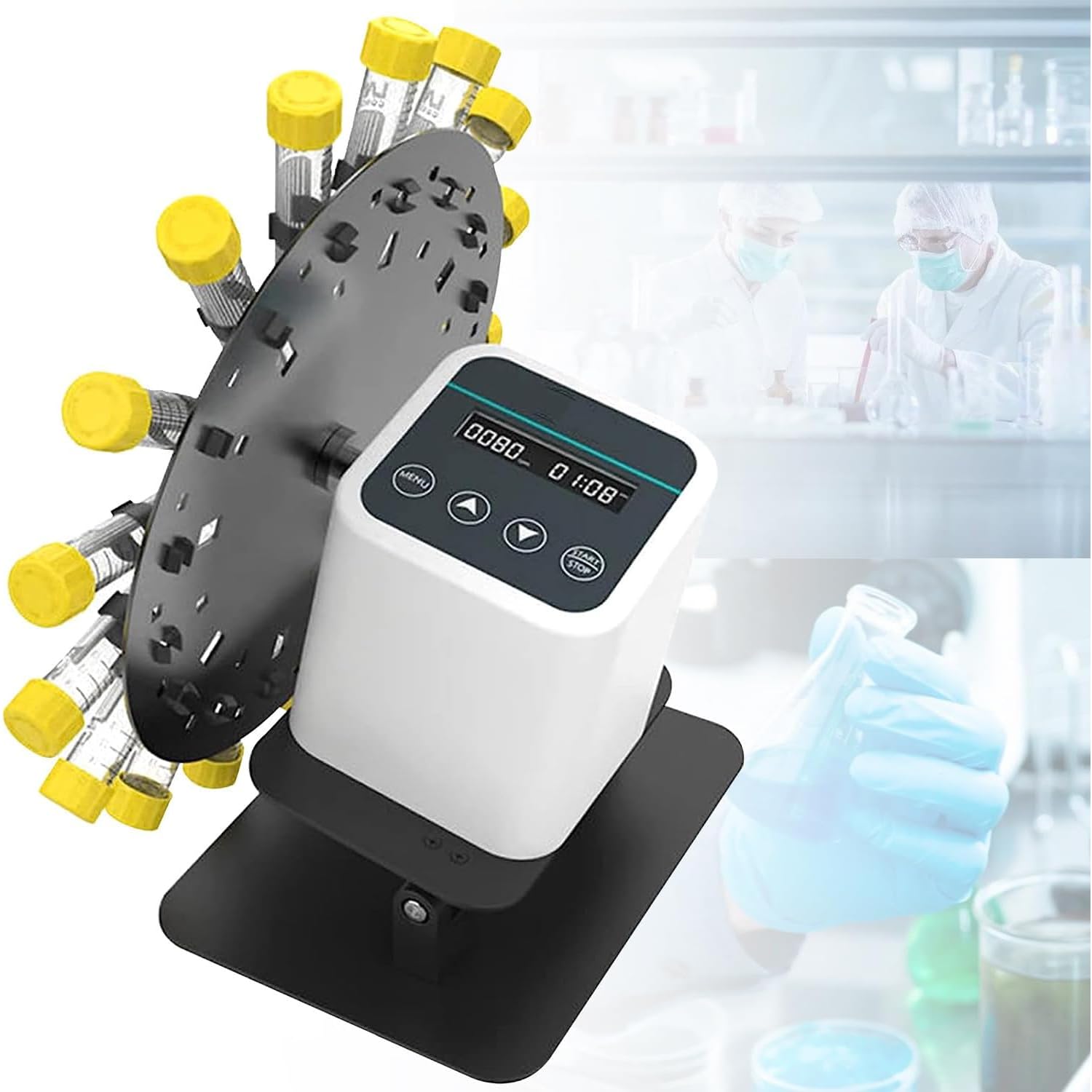 Mezclador digital orbital con rotación ajustable y velocidad para investigación de laboratorio