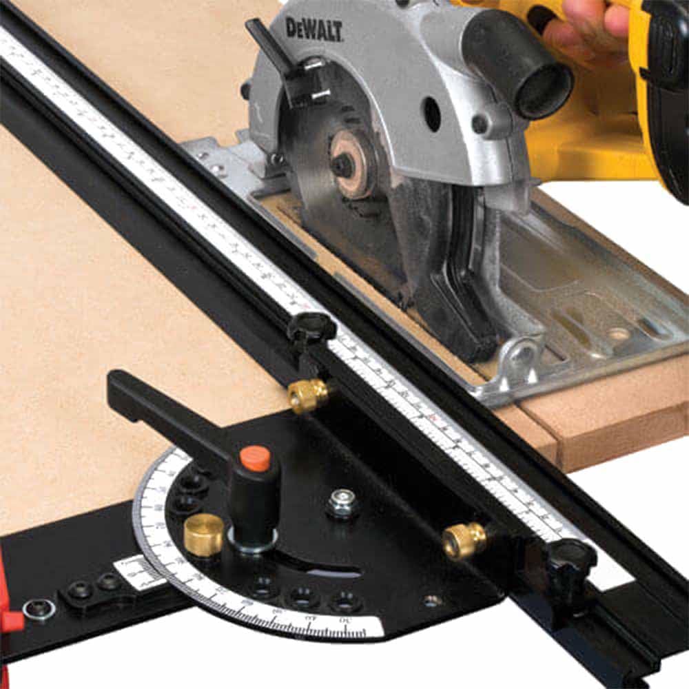 Trend Guía de ángulo ajustable 36" para router y sierra circular | Ajusta ángulos con precisión y asegura cortes rectos en router y sierra circular, 36 pulgadas