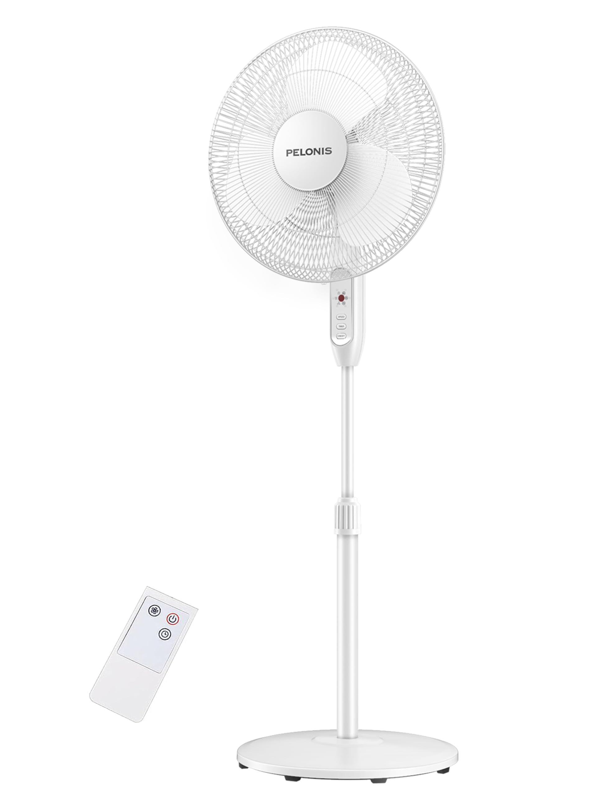 Photo 1 of ***MISSING PARTS***PELONIS 16" Adjustable Oscillating Pedestal Fan with Remote for Bedroom