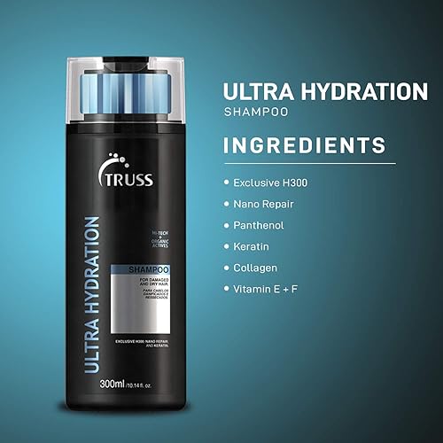 Miniatura 3 de TRUSS Juego de champú y acondicionador ultra hidratación para cabello seco dañado