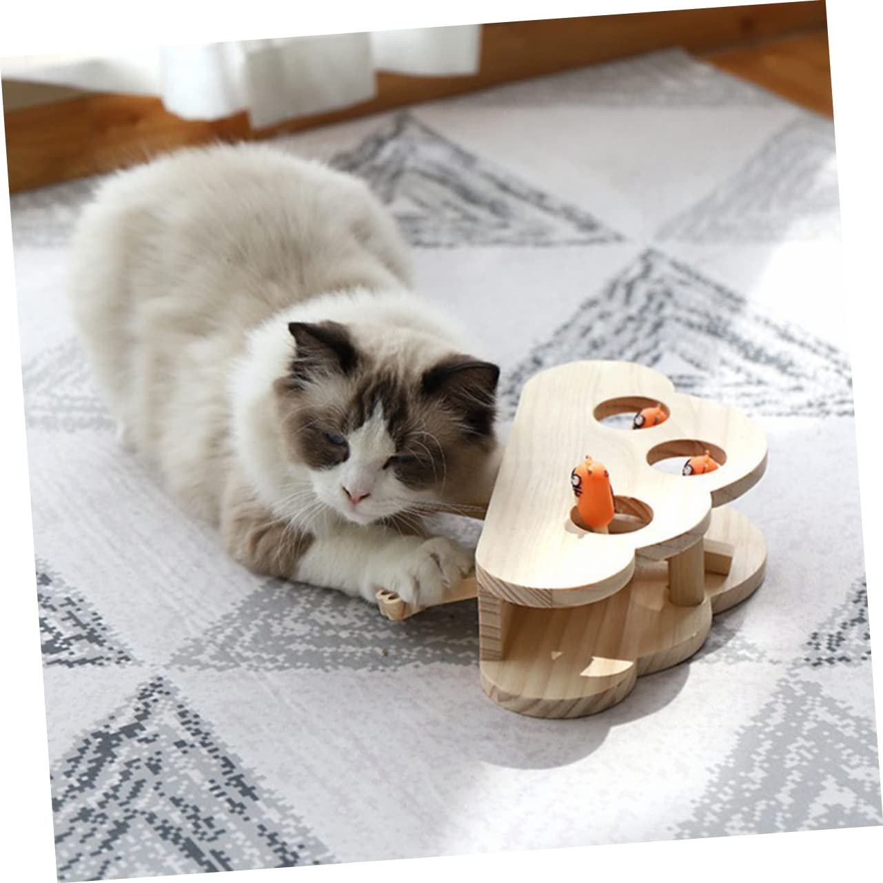 TOYANDONA Chat Éducatif pour Design de Souris pour Chasse Jeu Parfait pour Votre Animal de Compagnie