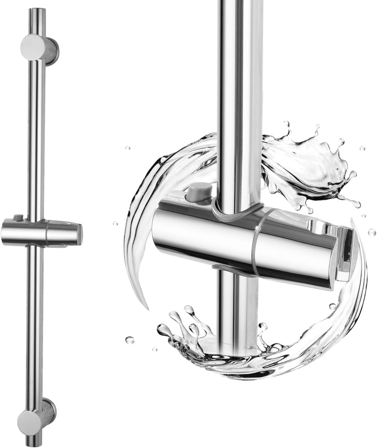 BANGPU Shower Slide Bar Wall Mount Adjustable Handheld