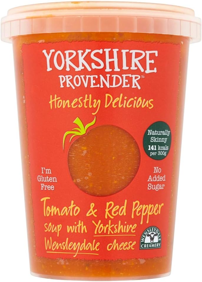 Yorkshire Provender Tomato and Pepper Soup with Wensleydale Cheese, 600g
