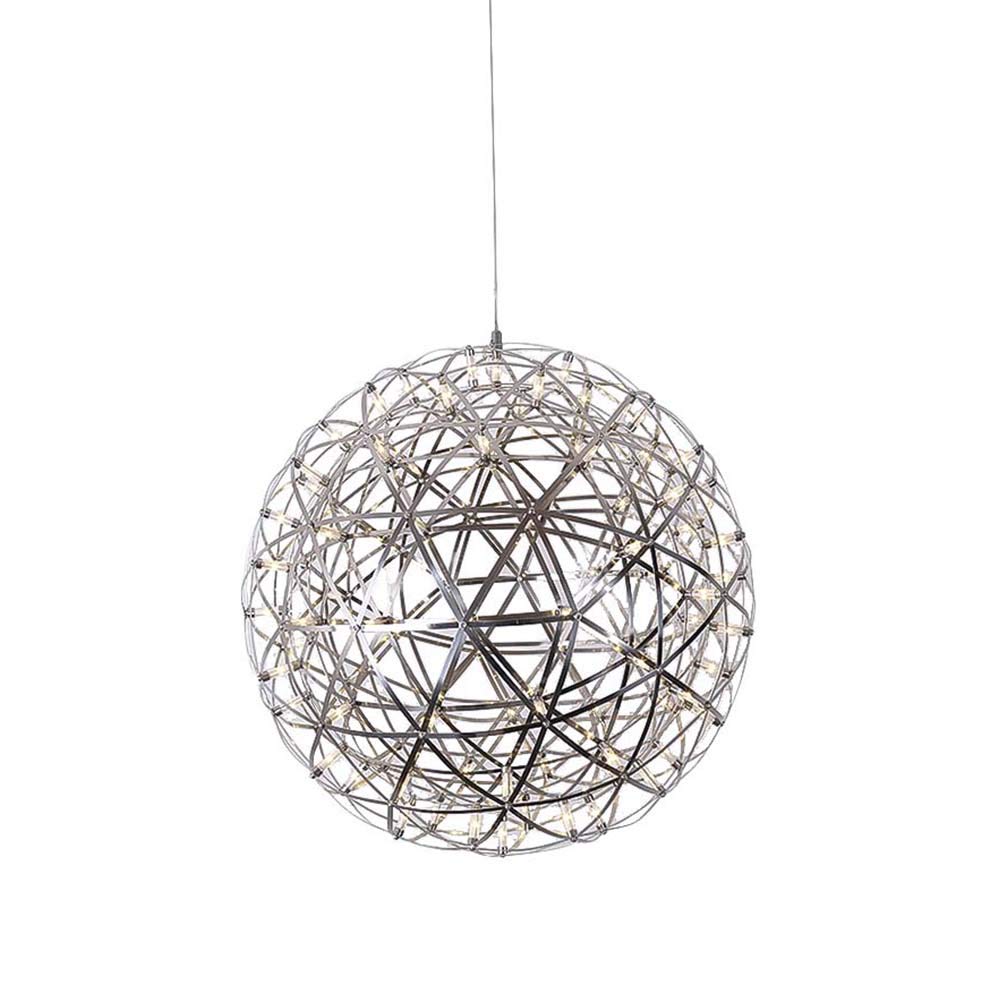 Retro Globes Spark Ball LED Pendant Light,18W Fireworks Metal Chandelier Decor Ceiling Light for Restaurant Cafe Bar pub-40cm Warm White