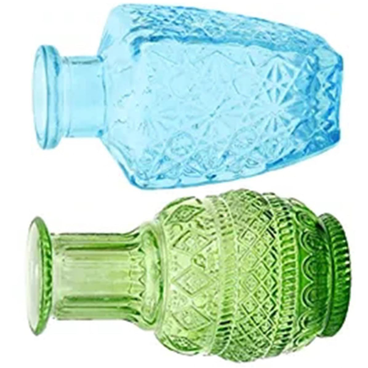 Jarrones de cristal de diseño delicado Uonlytech juego vintage de alta calidad para flores