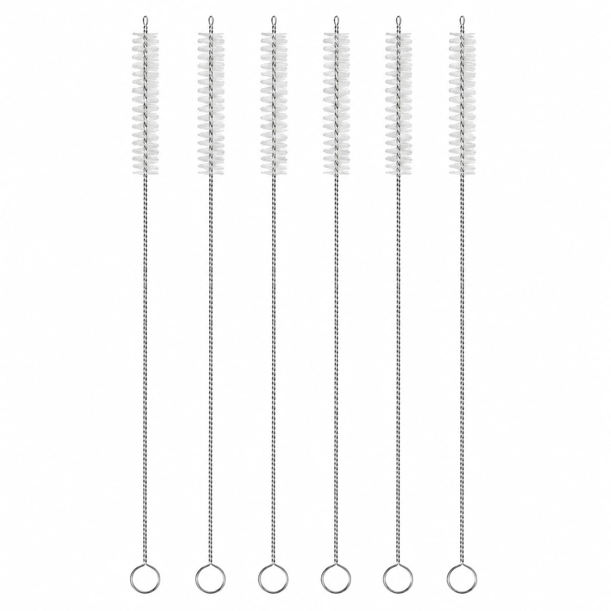 MAPPERZ Long Straw Cleaning Brush Stainless Steel Nylon Thin Pipes Drinking Straw Cleaning Brushes/Straw Brushes with Tiny Bristles (Pack of 6)-image-21