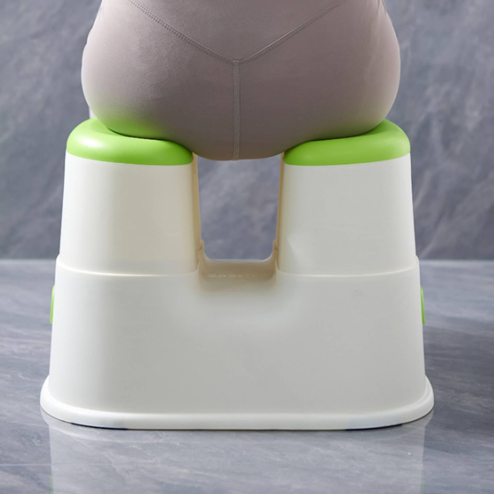 Asiento Baño con Abertura Central Resistente Al Agua Taburete Ducha Plástico Ergonómico para s, Gris