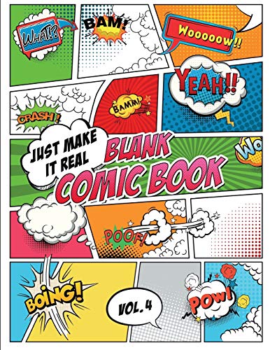 Blank Comic Book Just make it Real: Large (8.5 x 11 inches) - 120 Sketchbook Paper – 60 Sheets - Great Idea or Wow Gift for Kids and Adults to Draw Comics on your own. Explore your fantasy. image 3