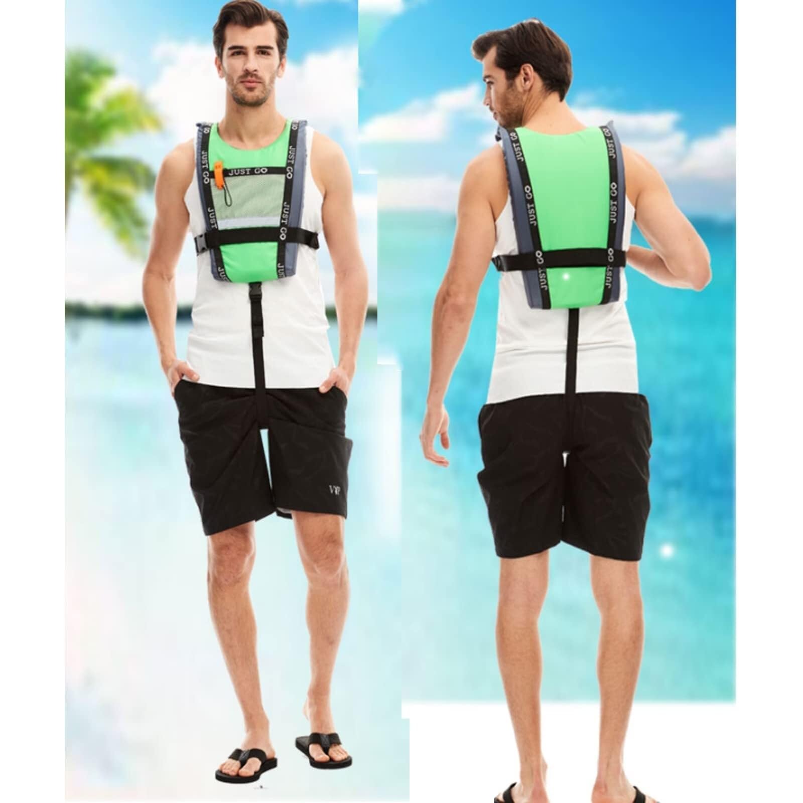 River Vest Alta Galleggiabilità con Design Leggero e Pieghevole per Pesca Mosca Trota Fiume Uso