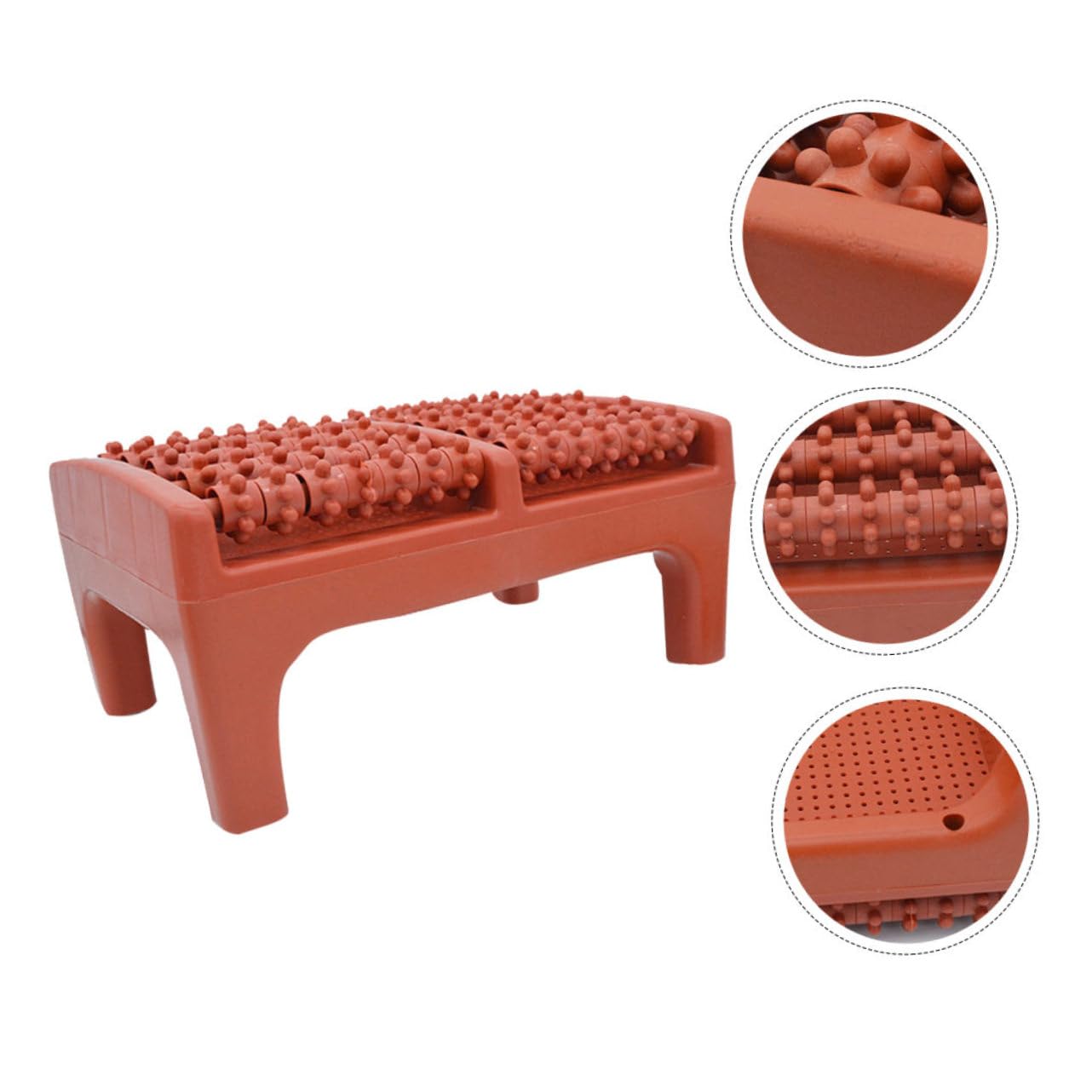 2 Stück Fußmassageroller mit Ergonomischem Design Praktischer Massagehocker für Fußreflexzonen Fördert die Durchblutung und Lindert Muskelverspannungen für Zuhause