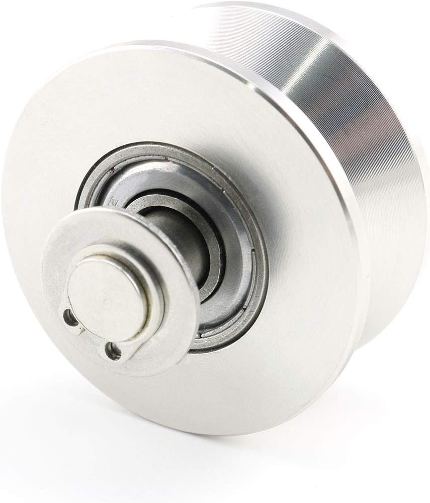 Top Rated Lind Kitchen 1PCS Heavy Duty V Type Single Wheel Pulley Block with Dual Mute Bearings 304 Stainless Steel 360 Degree Swivel Ring Lifting Traction Wheel Authentic Crazy Deals Lind Kitchen 1PCS Heavy Duty V Type Single Wheel Pulley Block with Dual Mute Bearings 304 Stainless Steel 360 Degree Swivel Ring Lifting Traction Wheel