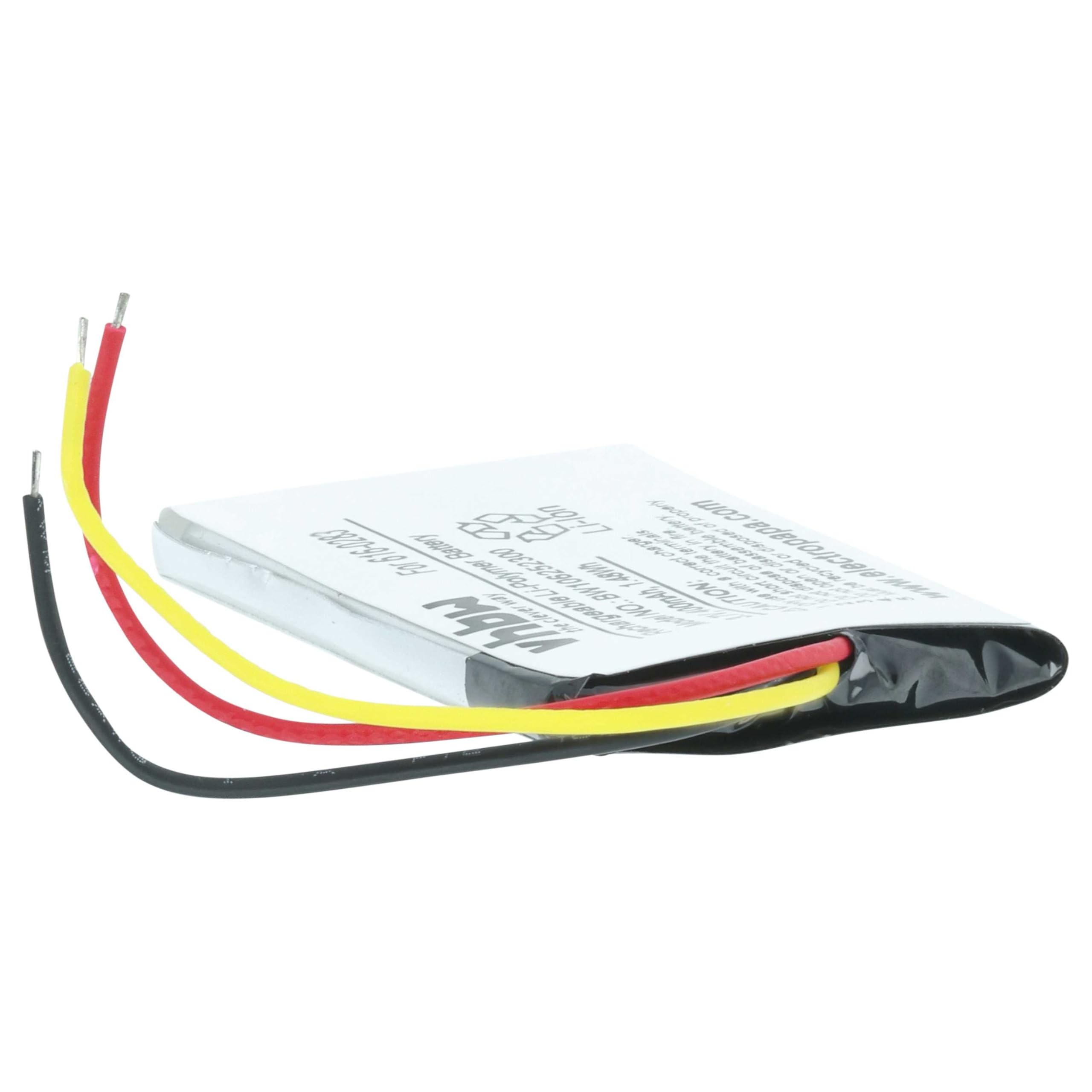 vhbw Akumulator litowo-polimerowy 400 mAh (3,7 V) do odtwarzacza wideo MP3 Apple iPod Nano 1. generacji, MA004LL/A, MA005LL/A, MA099LL/A jak 616-0223, 616-0224.