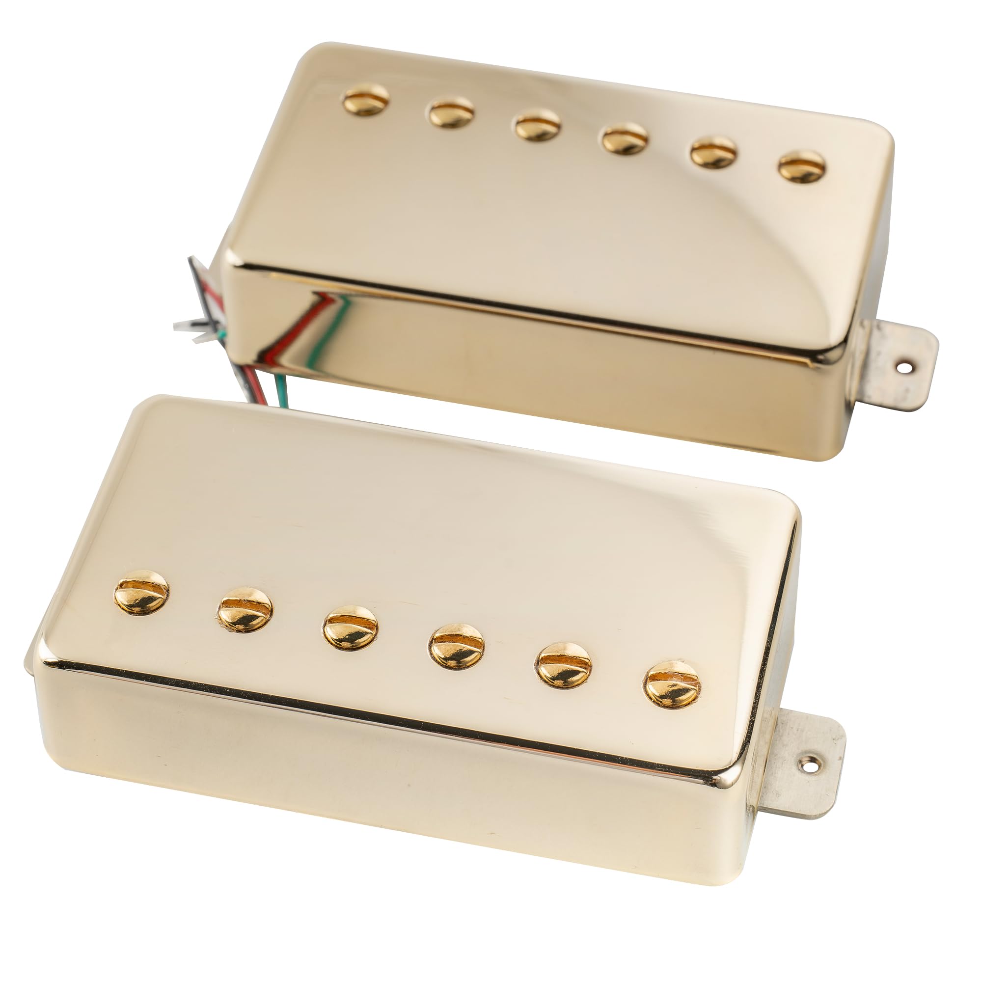Artec VH59A Vintage Tone Covered Alnico 5 Humbucker Tonabnehmer Set Gold | für LP Style E-Gitarre