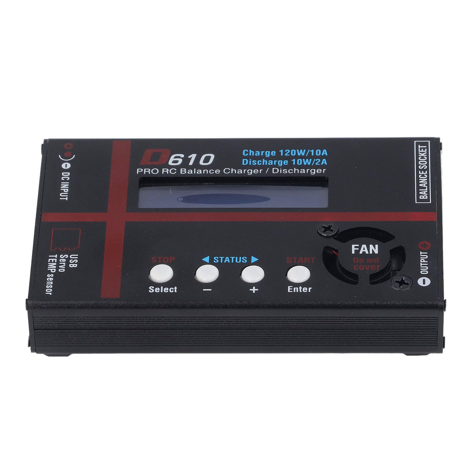 Walfront Caricabatterie/Scaricabatterie Bilanciato per Batterie RC 120W 10A – Circuito Ad Alta Potenza per Batterie Smart I, II e III con Rilevamento Automatico – LiPo 1-6S,