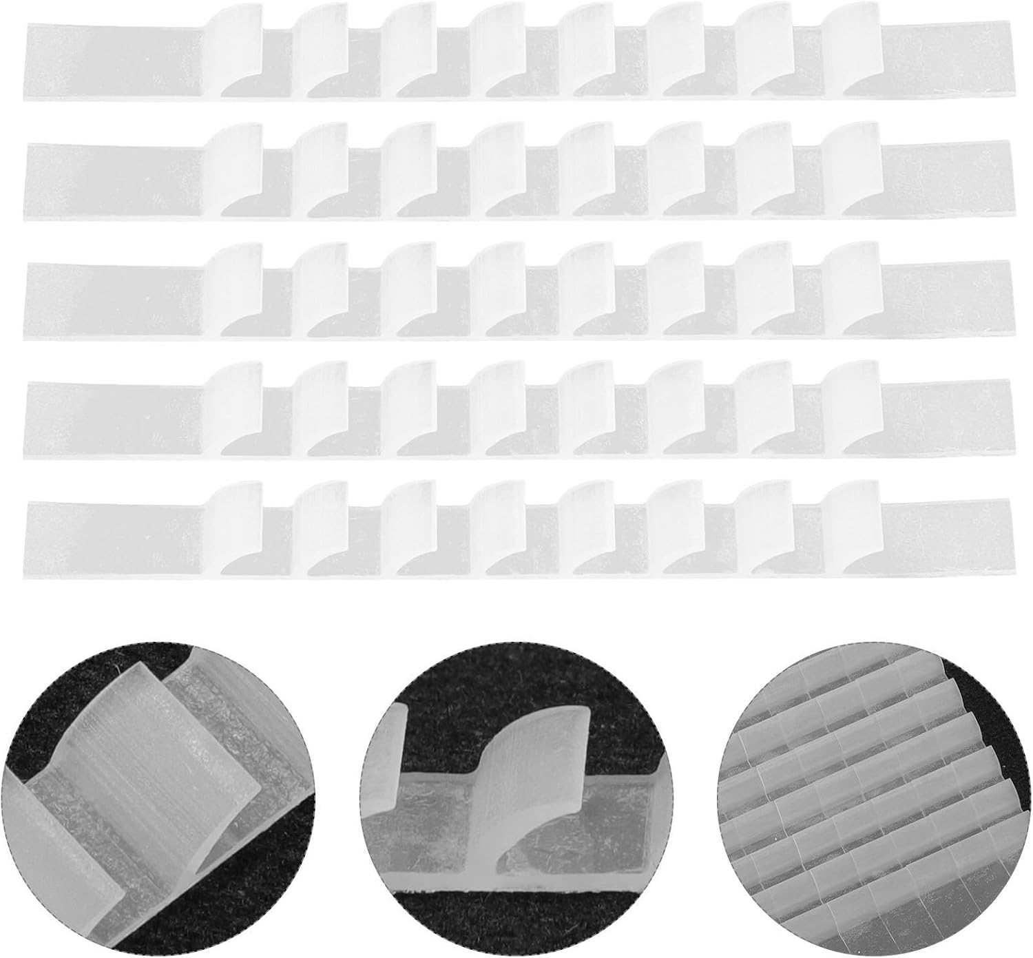 100pcs Silicone Clothes Hanger Anti-Slip Strips