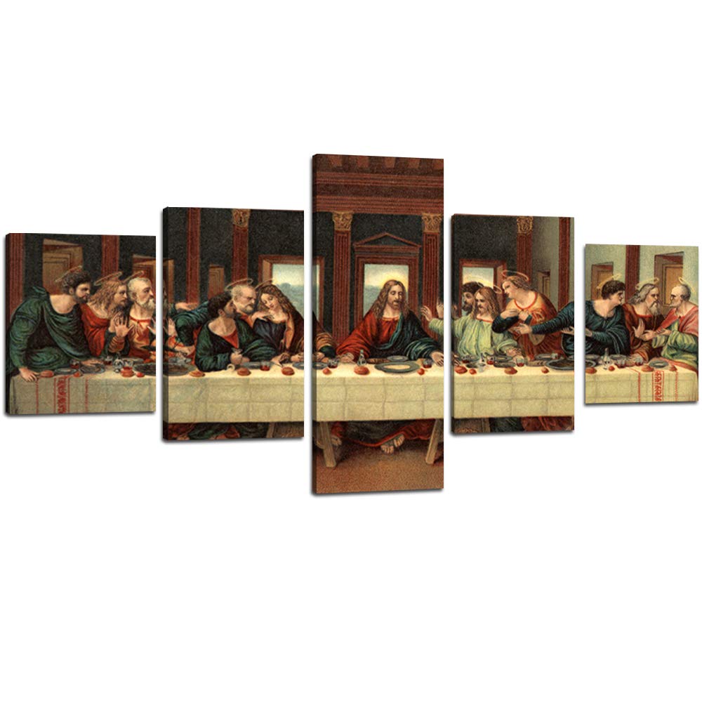 Buy YOUHONG 5 Piece Last Supper Wall Art Christian Wall Decor Jesus s