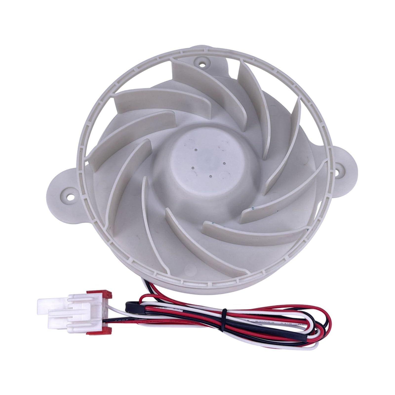 Uqezagpa White Productive 12V Fridge Cooling Fan Motor Small 100Mm Size Simple Setup For Multiple Refrigerator Types And Makes Easy Install Fridge Cooling Fan