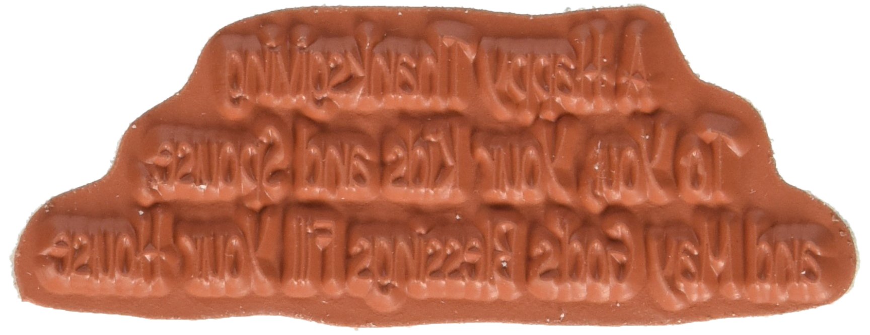 Gourmet Rubber Stamps Cling Stamps 2.75 x 4.75-inch-Happy Thanksgiving to You