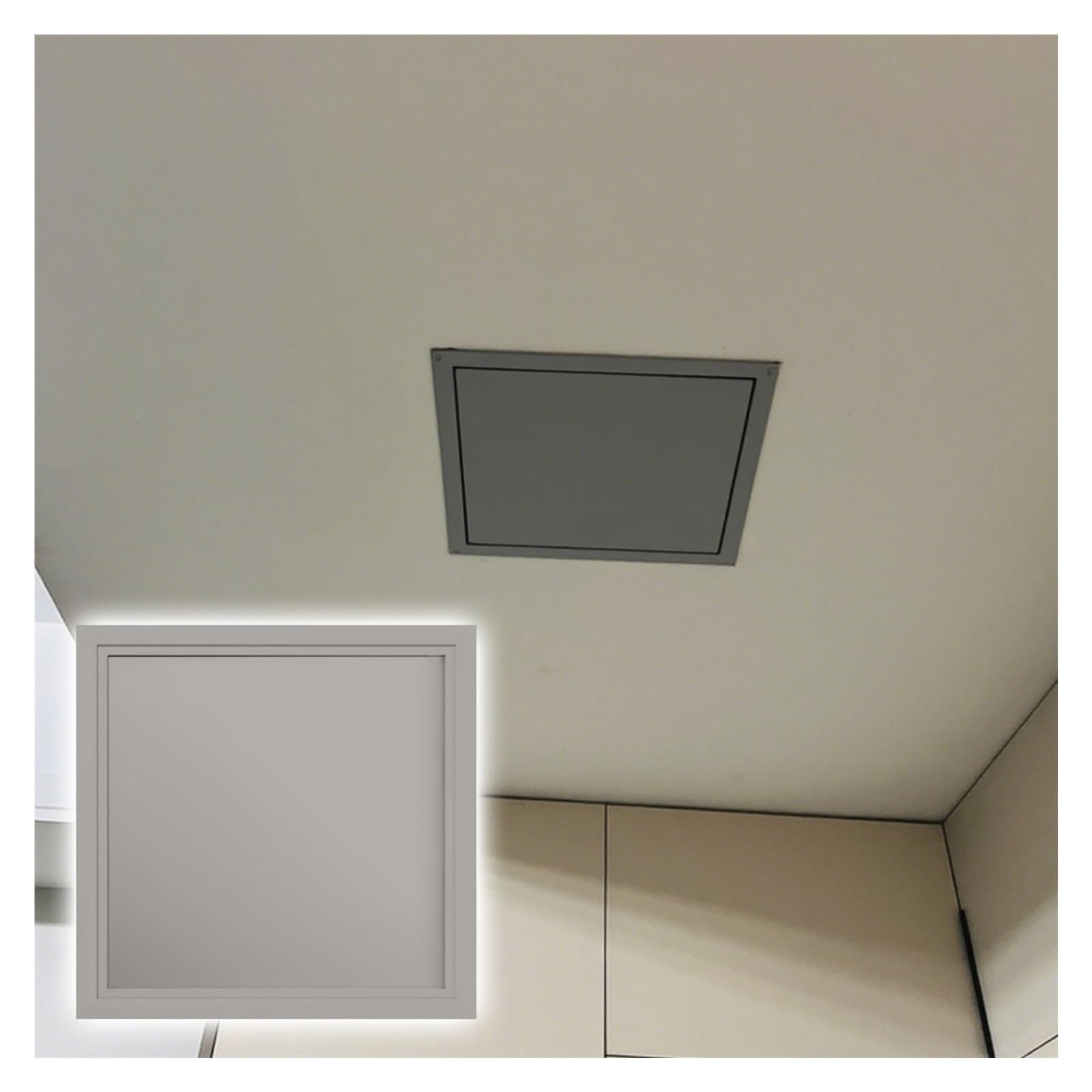 Placa de acceso de metal 200 x 200 mm para paneles de yeso y registro de cableado eléctrico