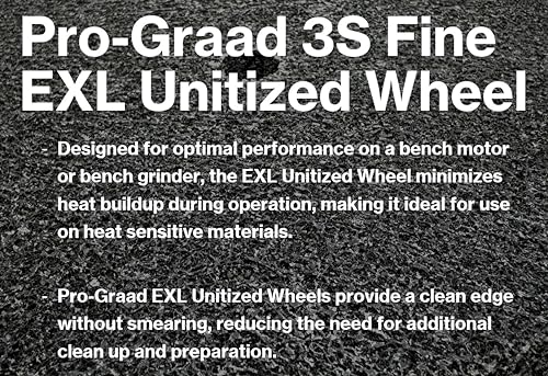 Image of EXL Unitized Wheel, Silicon Carbide, 6 inch Diameter x 1 /8 inch Wide x 1 /2 inch Arbor, 3S Fine | 27997 | (Pack of 1)