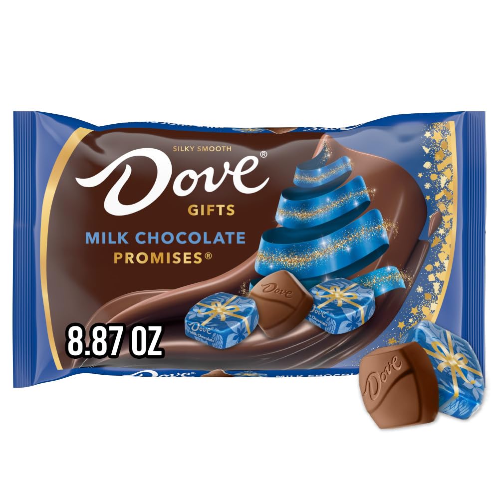 DOVE PROMISES Milk Chocolate Christmas Candy Gifts, Chocolate Candy Individually Wrapped, Stocking Stuffers, 8.87 oz Bag