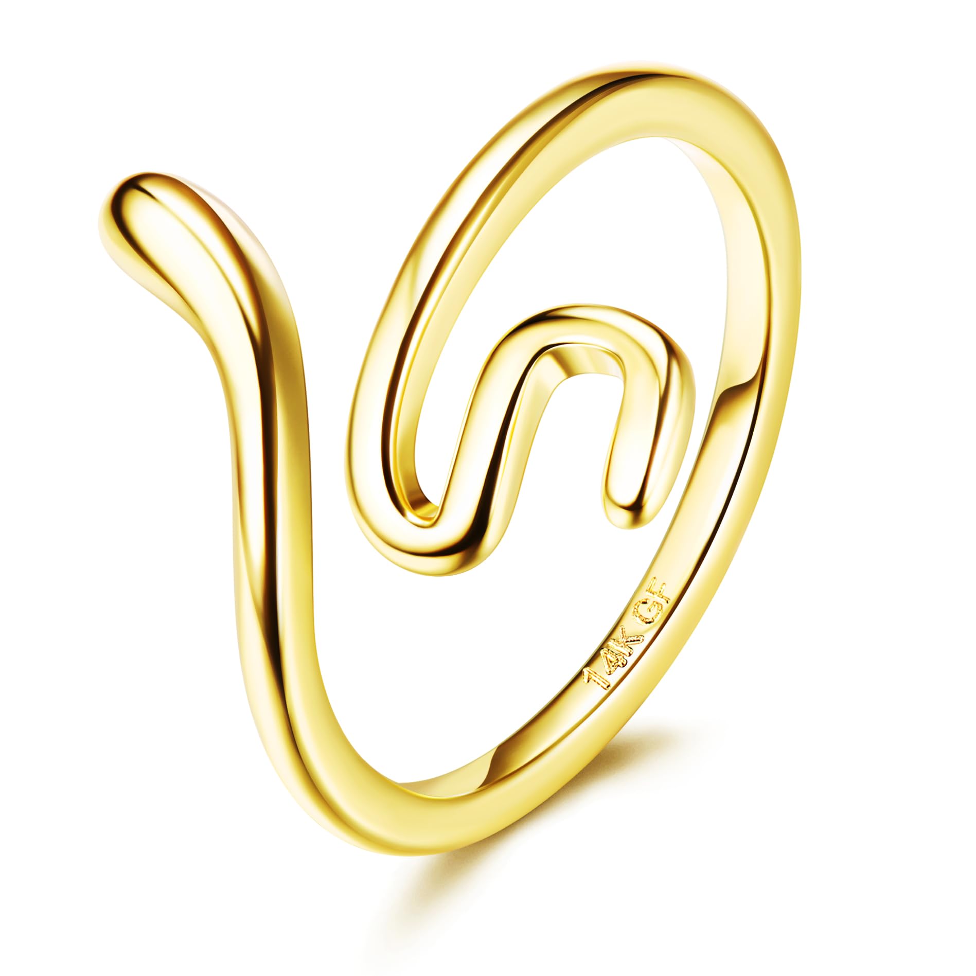 FASACCO Toe Rings for Women Non Tarnish 14k Gold Fillled Toe Ring