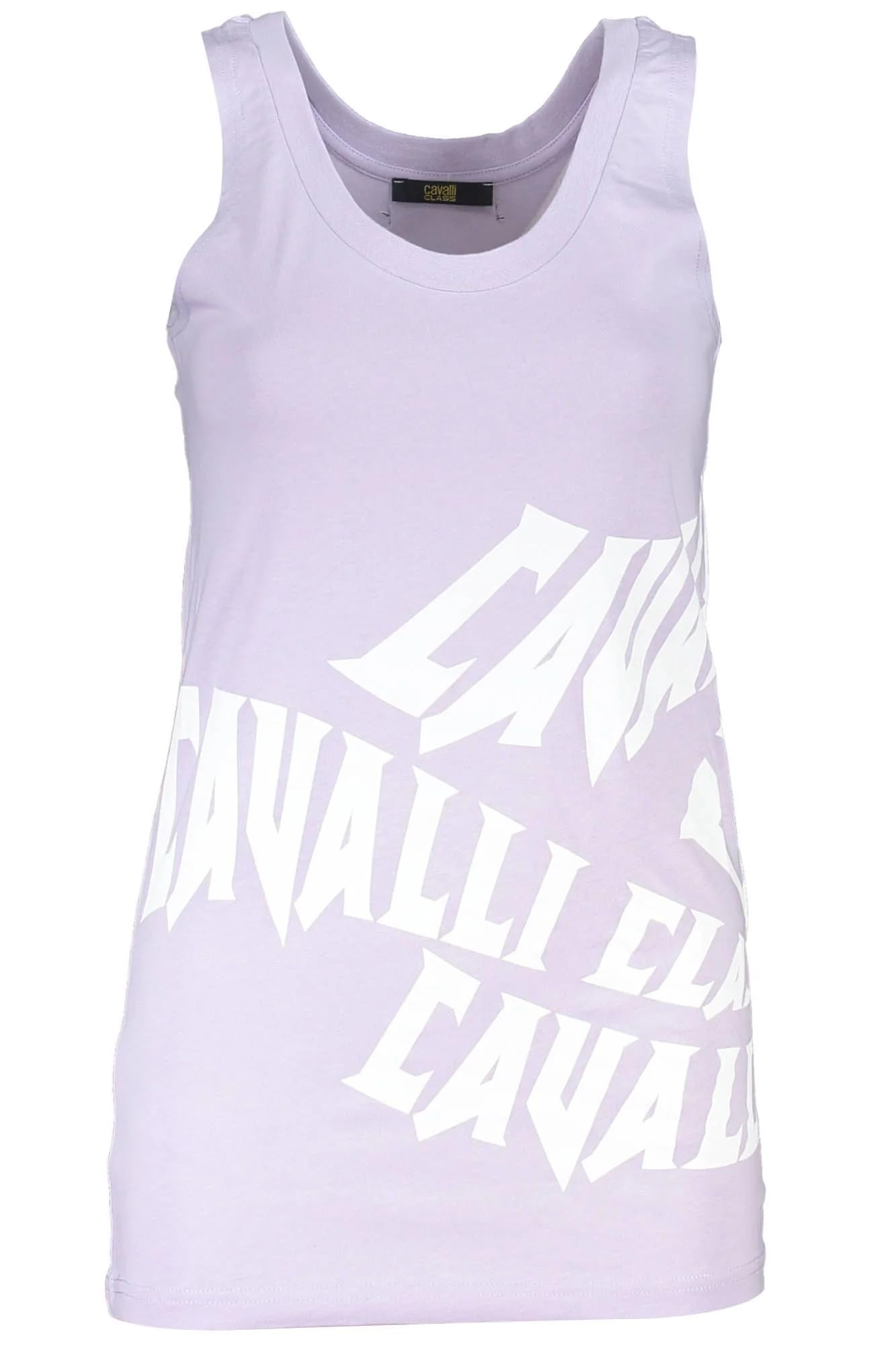 Débardeur violet Cavalli Class femme col rond mode été