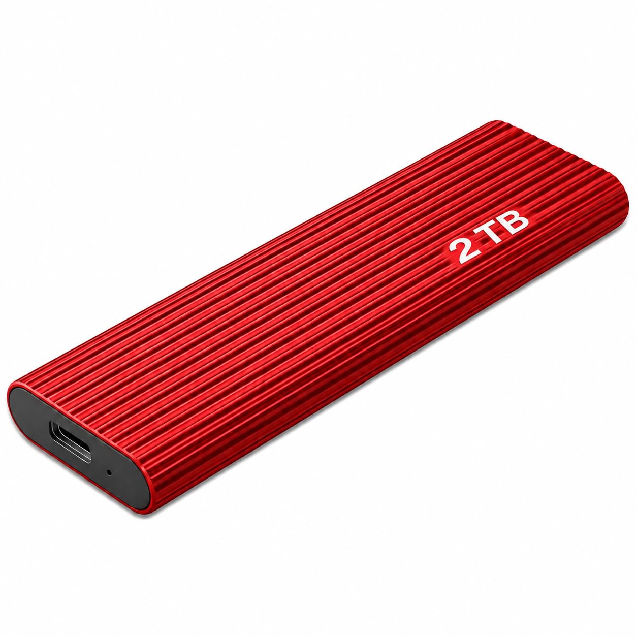 Photo 1 of [NON FUNCTIONAL][ SOLD FOR PARTS] External Hard Drive,Ultra Slim External HDD Store Portable External Hard Drive Compatible with PC, MAC,Laptop Red