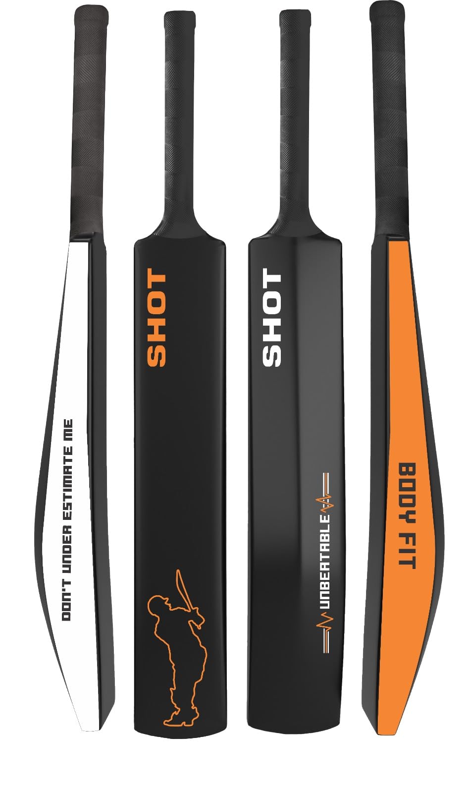 Bodyfit Cricket Bat | Plastic Full Size Cricket Bat | Lightweight Fiber, Hard Plastic, Anti-Slip Grip | Ideal for Adults, Kids, Practice-picture-22